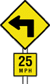 Advisory Speed Sign