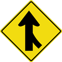 Merging Traffic Sign