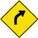 Right Curve Sign